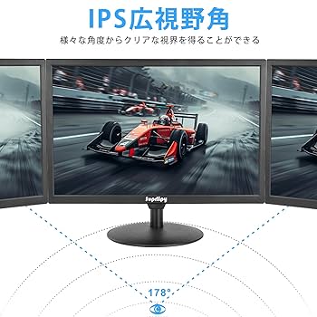 Amazon.co.jp: Suprlipy 19インチ FHD 小型液晶ディスプレイ